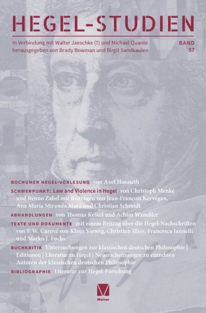 Birgit Sandkaulen, Brady Bowman - Hegel-Studien Band 57, E-bok