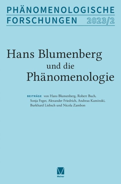 Nicola Zambon, Robert Buch - Hans Blumenberg und die Phänomenologie, E-bok