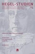Hegel-Studien Band 58
