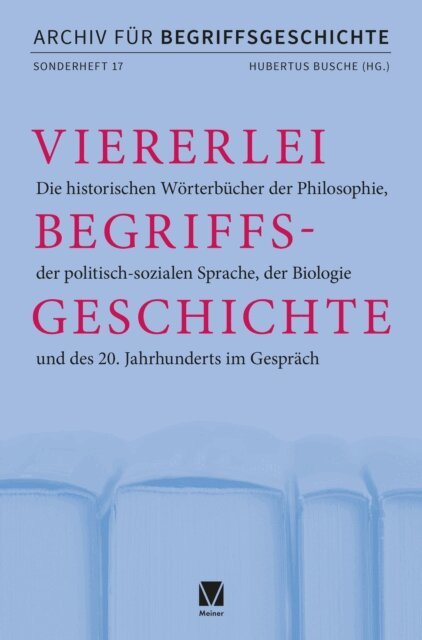 Hubertus Busche - Viererlei Begriffsgeschichte, E-bok