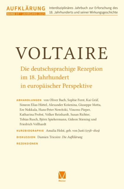 Friedrich Vollhardt, Gideon Stiening, Martin Mulsow - Aufklarung 37: Voltaire, E-bok