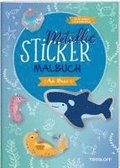 Metallic-Sticker Malbuch. Am Meer