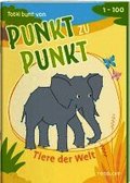 Total bunt von Punkt zu Punkt. Tiere der Welt. Von 1 bis 100