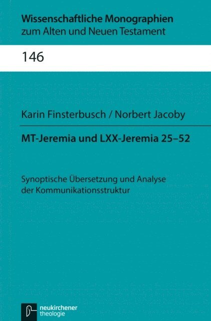 Norbert Jacoby, Karin Finsterbusch - MT-Jeremia und LXX-Jeremia 25-52, E-bok