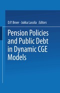 Pension Policies and Public Debt in Dynamic CGE Models