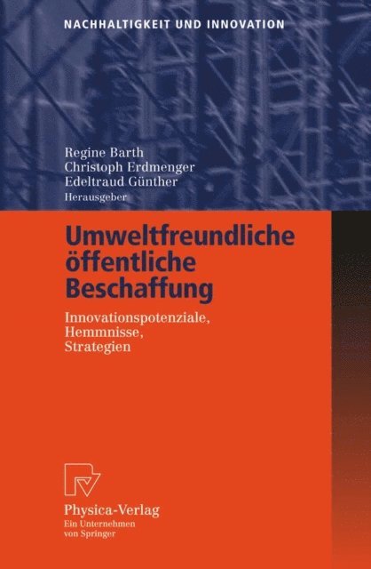 Edeltraud Gunther, Christoph Erdmenger, Regine Barth - Umweltfreundliche öffentliche Beschaffung, E-bok