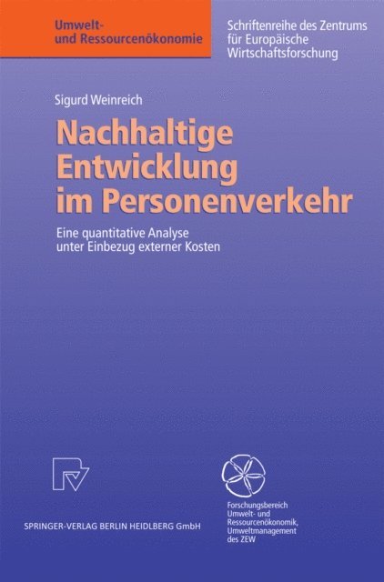 Sigurd Weinreich - Nachhaltige Entwicklung im Personenverkehr, E-bok