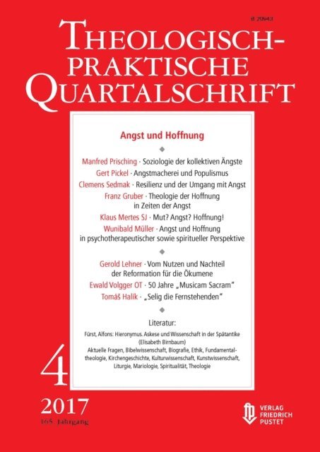 Die Professoren u. Professorinnen der Fakultat fur Theologie der Kath. Privat-Universitat Linz - Angst und Hoffnung, E-bok. Tillgänglighet: Lägg i varukorg