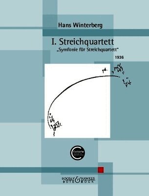 Winterberg: I. Streichquartett Symphony for String Quartet Study Score, Häftad