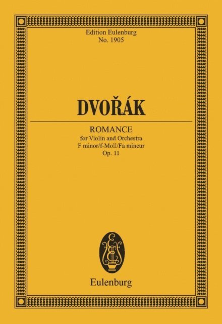 Antonin Dvorak, Wolfgang Birtel - Romance for Violin and Orchestra F minor, E-bok