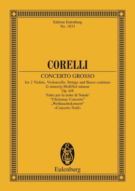 Arcangelo Corelli - Concerto grosso G minor, E-bok