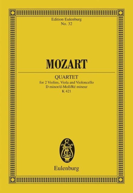 Wolfgang Amadeus Mozart, Stanley Sadie - String Quartet D minor, E-bok