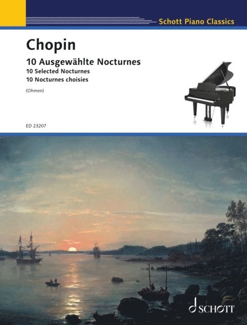 Frederic Chopin, Wilhelm Ohmen - 10 Selected Nocturnes, E-bok
