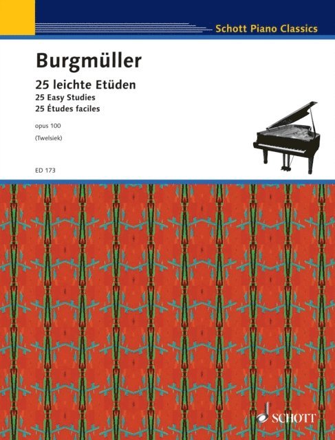 Friedrich Burgmuller, Monika Twelsiek - 25 Easy Studies, E-bok