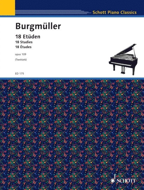 Friedrich Burgmuller, Monika Twelsiek - 18 Studies, E-bok