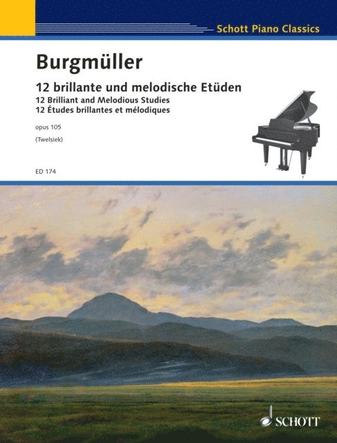 Friedrich Burgmuller, Monika Twelsiek - 12 Brilliant and Melodious Studies, E-bok