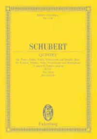 Piano Quintet in a Major the Trout: Study Score, Häftad. Tillgänglighet: Lägg i varukorg