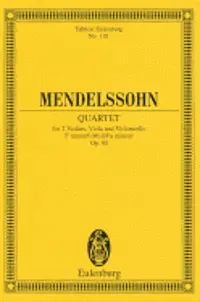 String Quartet in F Minor, Op. 80: Study Score, Häftad. Tillgänglighet: Tillfälligt slut