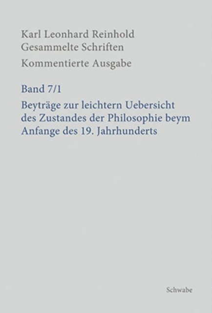 Silvan Imhof, Martin Bondeli - Beyträge zur leichtern Uebersicht des Zustandes der Philosophie beym Anfange des 19. Jahrhunderts, E-bok