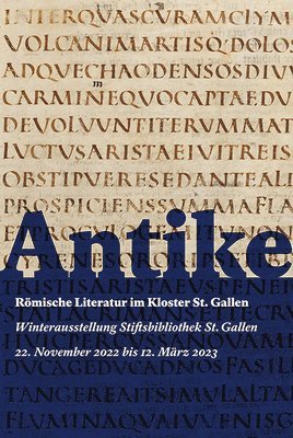 Franziska Schnoor - Antike: Romische Literatur Im Kloster St. Gallen, Häftad