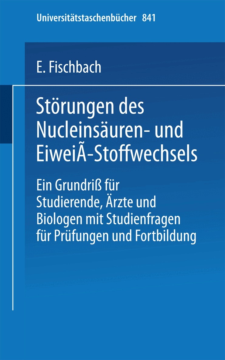 Störungen des Nucleinsäuren- und Eiweiß-Stoffwechsels