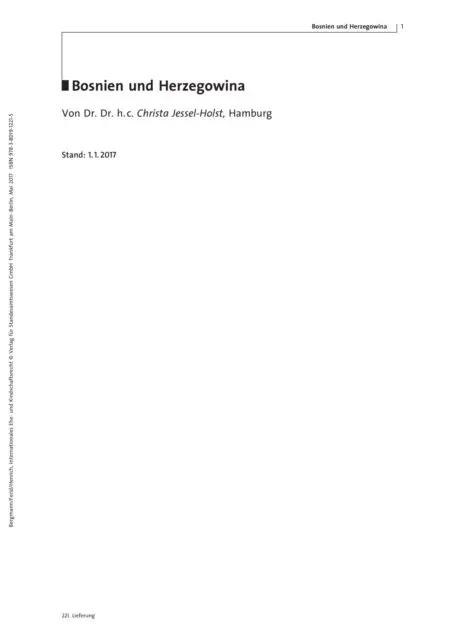 Dr. Dr. h. c. Christa Jessel-Holst - Familienrecht Bosnien und Herzegowina, E-bok. Tillgänglighet: Lägg i varukorg