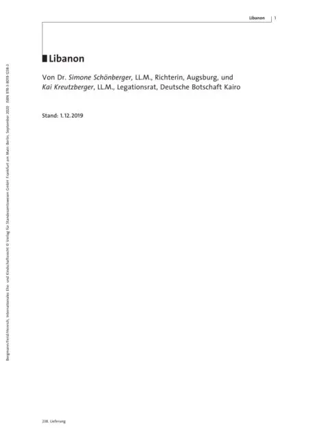 Kai Kreutzberger, Dr. Simone Schonberger - Familienrecht Libanon, E-bok. Tillgänglighet: Lägg i varukorg