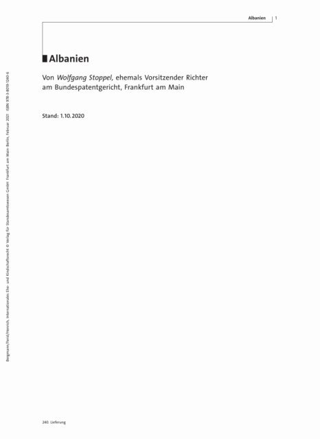 Wolfgang Stoppel - Familienrecht Albanien, E-bok