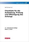 FARR Checkliste 1 f�r die Aufstellung, Pr�fung und Offenlegung des Anhangs