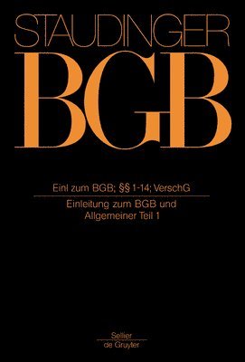 Bernd Kannowski, Norbert Habermann, Herbert Roth, Heinrich Honsell - Einleitung Zum Bgb; §§ 1-14; Verschg, Inbunden. Tillgänglighet: Lägg i varukorg