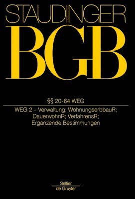 Florian Jacoby, Arnold Lehmann-Richter - §§ 20-64 Weg: (Wohnungseigentumsgesetz 2), Inbunden. Tillgänglighet: Kommande