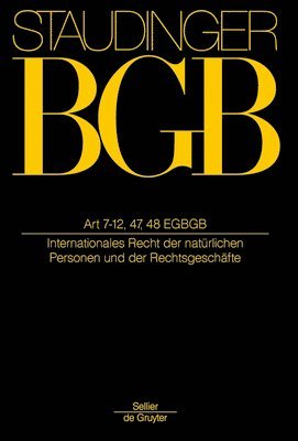 Rainer Hausmann, Ulrich Magnus, Christoph Althammer, Peter Winkler Von Mohrenfels, Peter Mankowski - Artikel 7-12, 47, 48 EGBGB, Inbunden. Tillgänglighet: Kommande