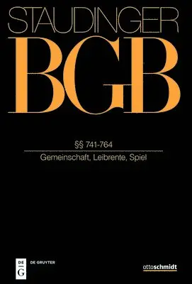 Maximilian Proff, Jan Eickelberg, Johannes Liebrecht, Ulf Schonenberg-Wessel, Sebastian Herrler - §§ 741-764, Inbunden. Tillgänglighet: Kommande