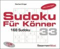Sudoku f�r K�nner 33 (5 Exemplare � 2,99 EUR)