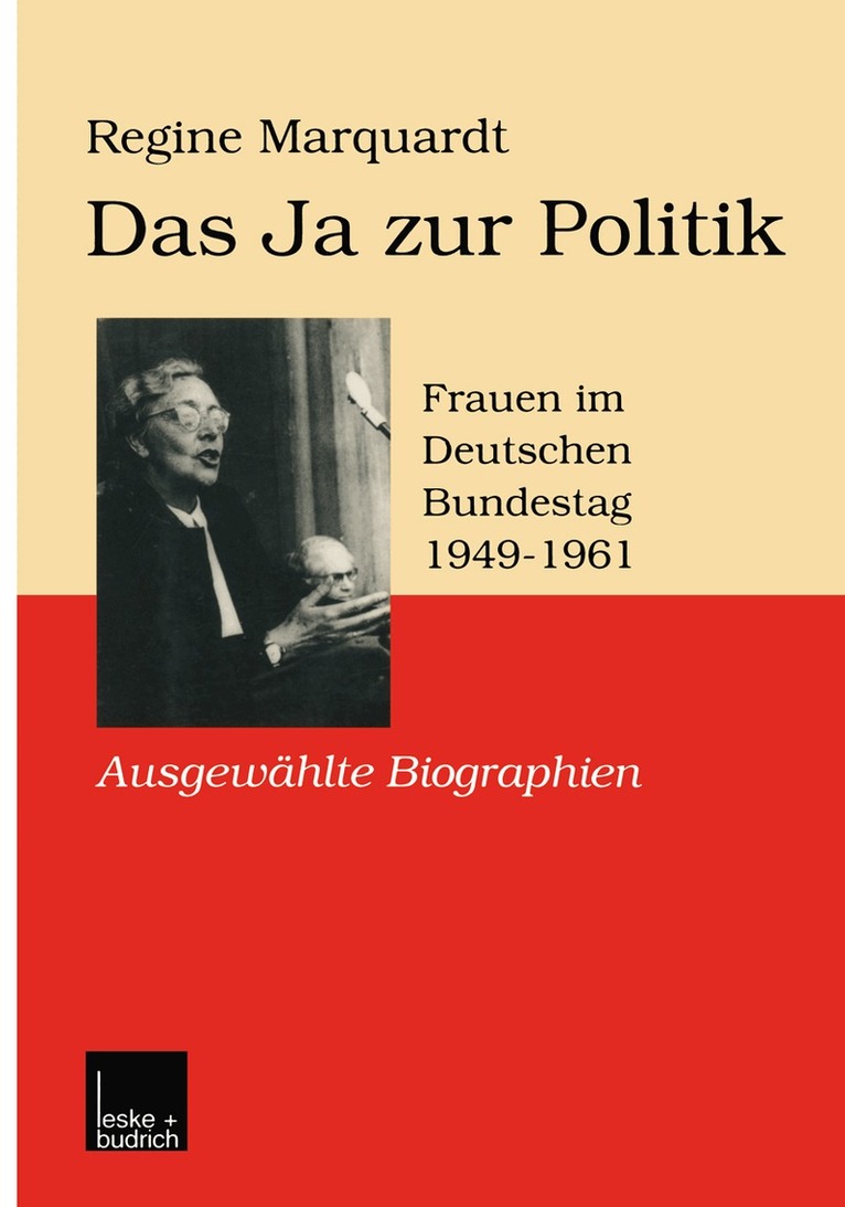 Regine Marquardt - Das Ja zur Politik, Häftad