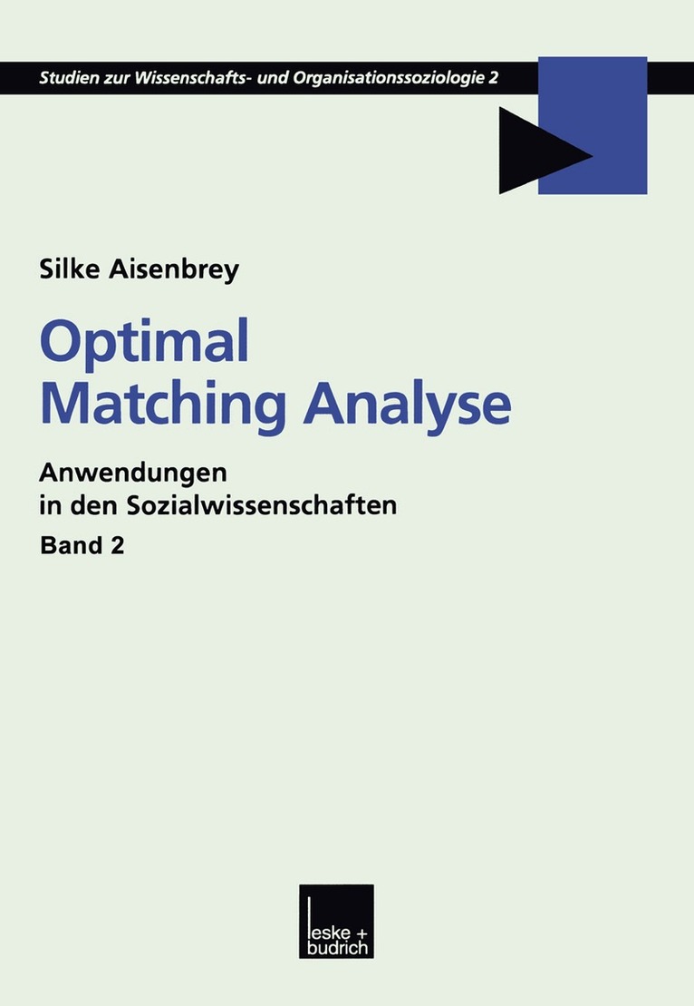 Silke Aisenbrey - Optimal Matching Analyse, Häftad