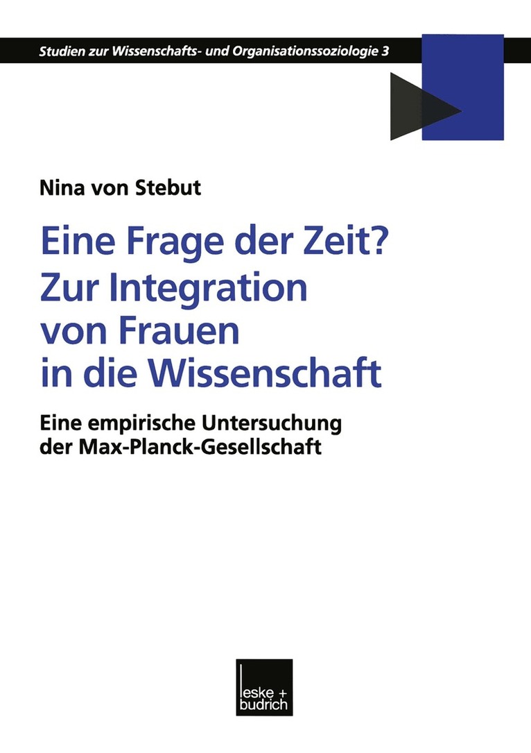 Nina Stebut - Eine Frage der Zeit? Zur Integration von Frauen in die Wissenschaft, Häftad