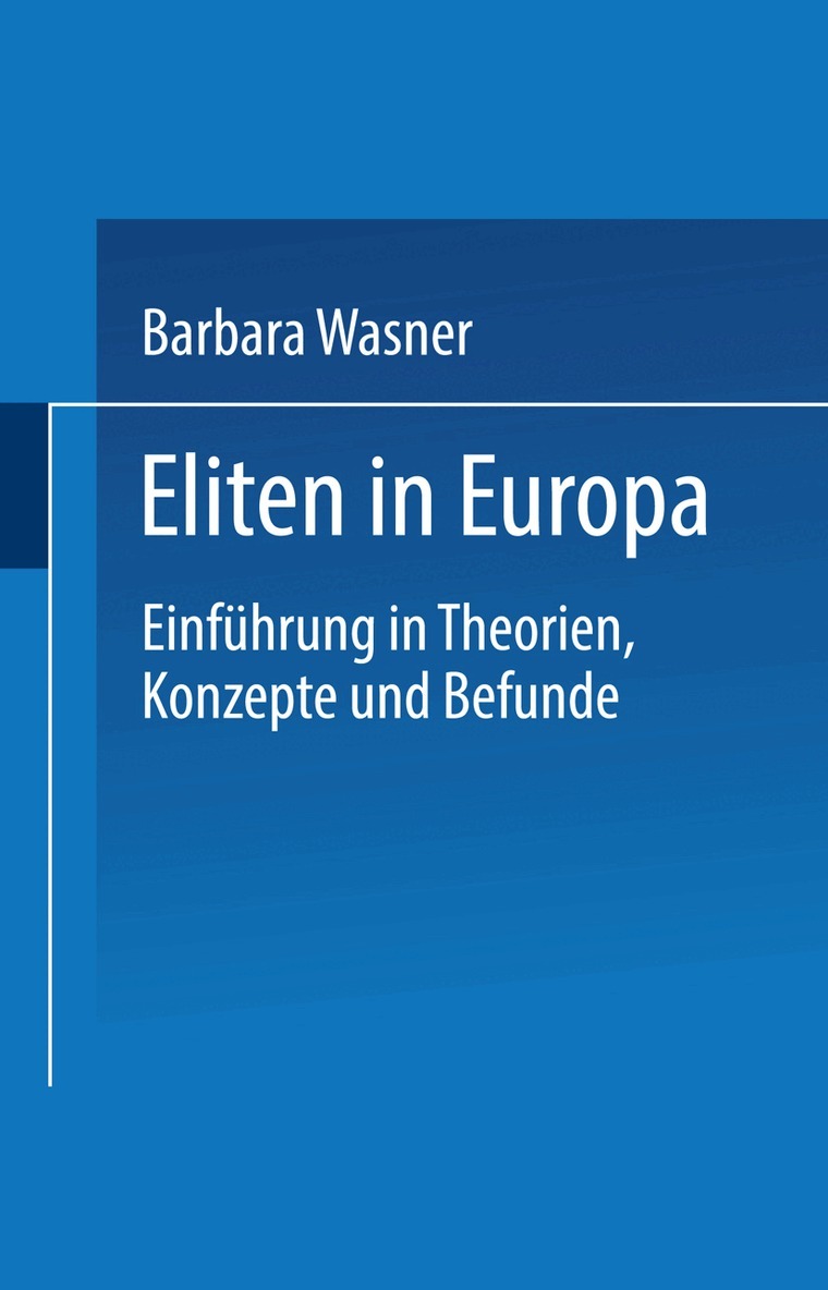 Barbara Wasner - Eliten in Europa, Häftad