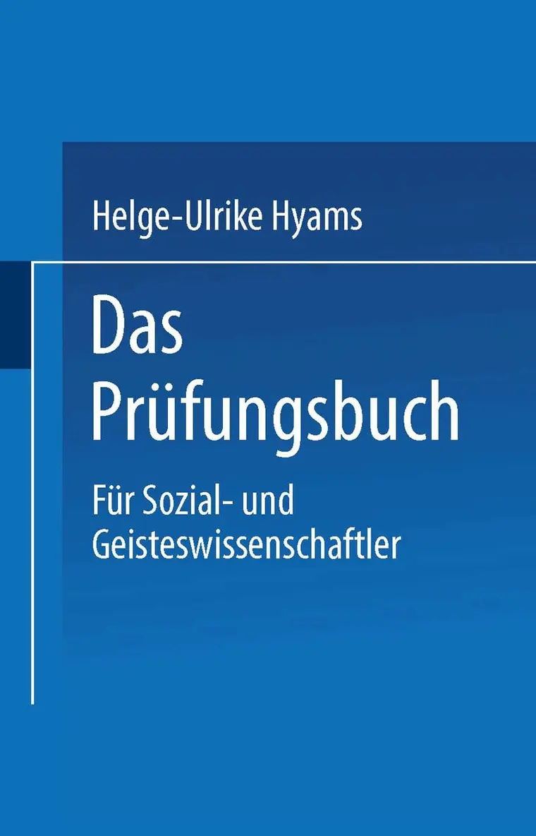 Helge-Ulrike Hyams - Das Prüfungsbuch, Häftad. Tillgänglighet: Lägg i varukorg