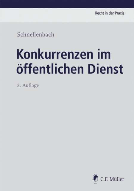 Helmut Schnellenbach - Konkurrenzen im öffentlichen Dienst, E-bok