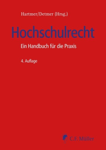 Hubert Detmer, Michael Hartmer - Hochschulrecht, E-bok