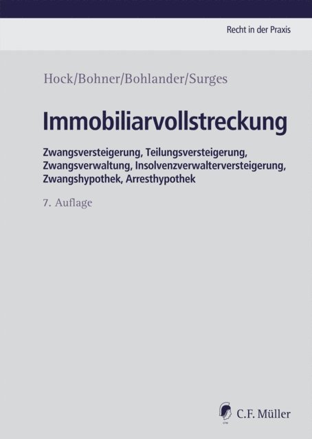 Martin Surges, Astrid Bohlander, Daniela Bohner, Rainer Hock - Immobiliarvollstreckung, E-bok