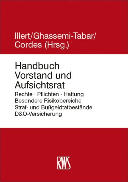 Malte Cordes, Nima Ghassemi-Tabar, Illert Staffan - Handbuch Vorstand und Aufsichtsrat, E-bok