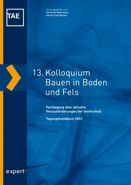 Carola Vogt-Breyer, Christian Moormann - 13. Kolloquium Bauen in Boden und Fels, E-bok