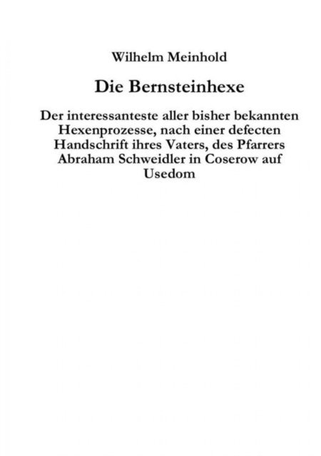 Anna Muller - Die Bernsteinhexe, E-bok