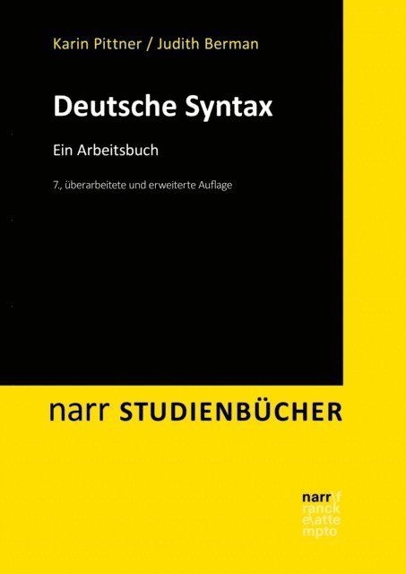 Judith Berman, Karin Pittner - Deutsche Syntax, E-bok