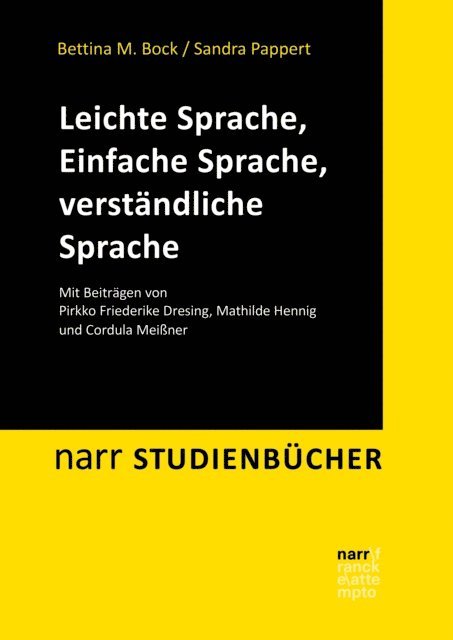 Sandra Pappert, Bettina M. Bock - Leichte Sprache, Einfache Sprache, verständliche Sprache, E-bok
