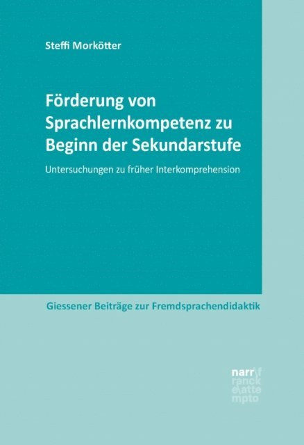 Steffi Morkotter - Förderung von Sprachlernkompetenz zu Beginn der Sekundarstufe, E-bok