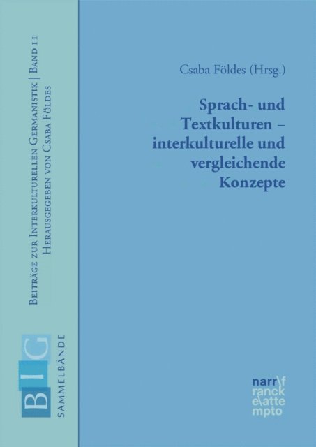 Csaba Foldes - Sprach- und Textkulturen – interkulturelle und vergleichende Konzepte, E-bok