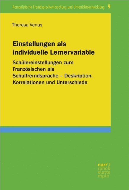 Theresa Venus - Einstellungen als individuelle Lernervariable, E-bok